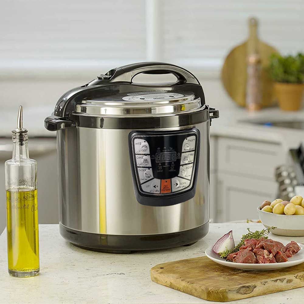 Slow cooker, multifunkčný tlakový hrniec, 6L-1