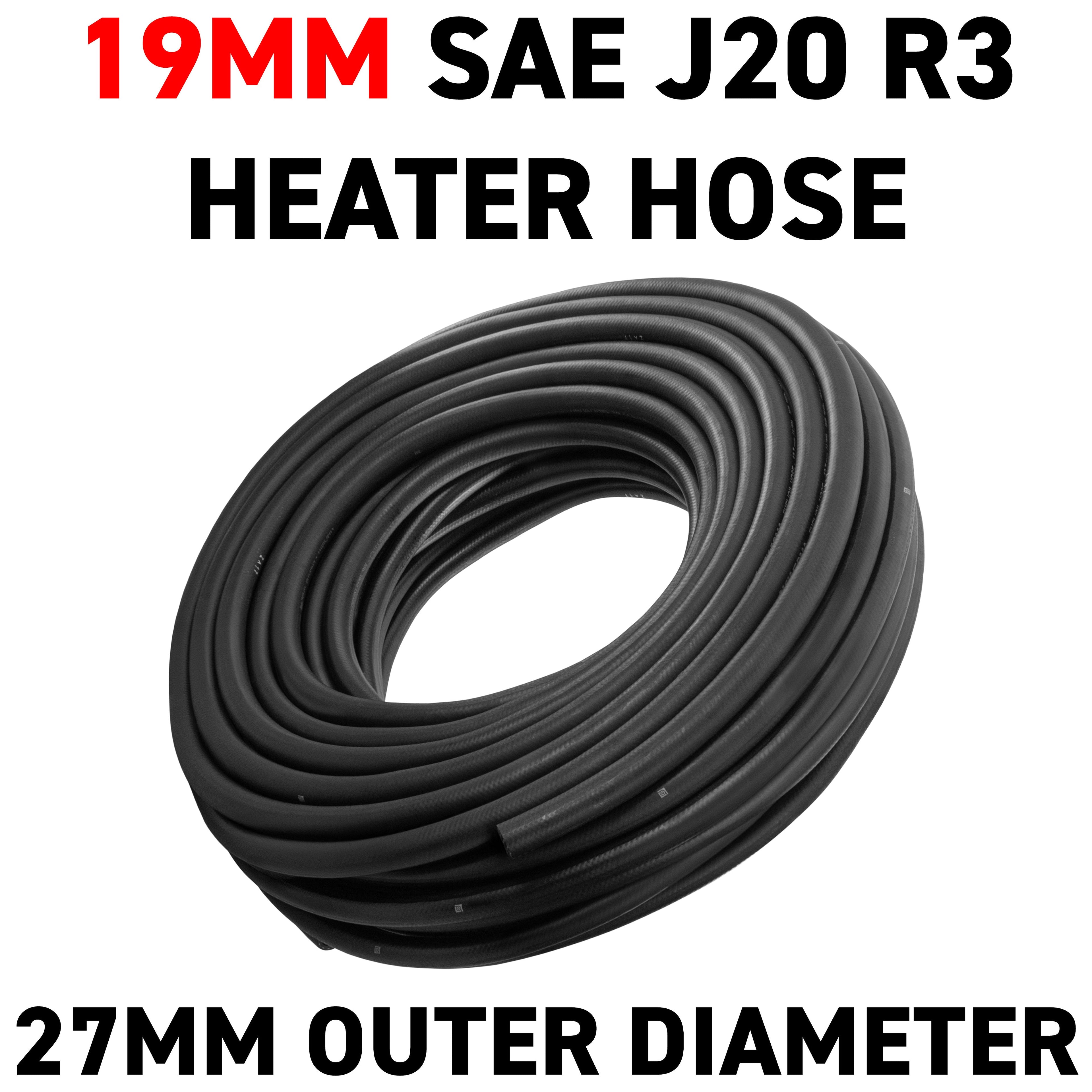 19mm Braided Rubber Heater Hose, SAE J20 R3-2