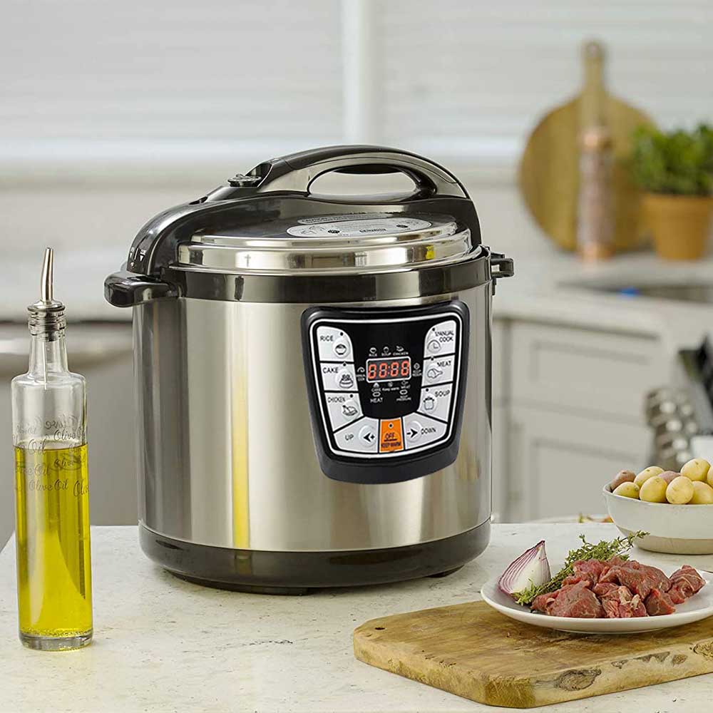 Slow cooker, multifunkčný tlakový hrniec, 6L-1